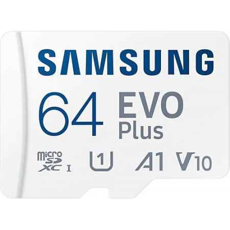 Карта памяти Samsung 64GB microSD EVO Plus SD Adapter MB-MC64KA/RU, фото , изображение 5