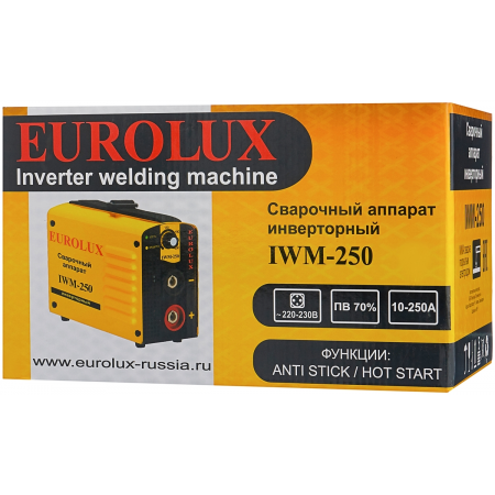 Сварочный аппарат EUROLUX IWM250 инверторный, фото , изображение 5
