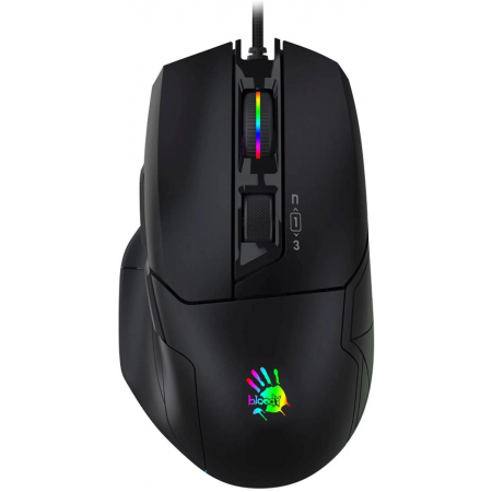 Мышь A4Tech Bloody W70 Max белый оптическая (10000dpi) USB Черный, фото 