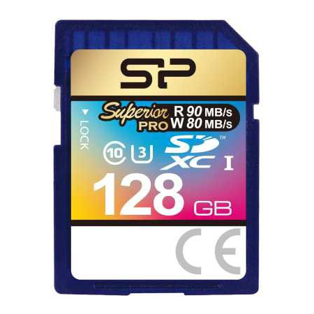 Карта памяти 128Gb SD Silicon Power Superior Pro (SP128GBSDXCU3V10), фото 