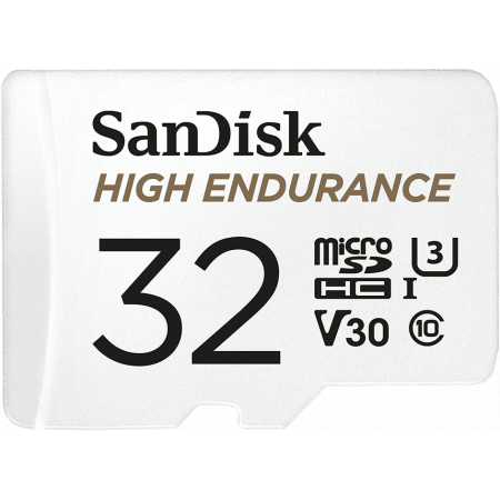 Флеш карта microSD 32GB SanDisk microSDHC Class 10 UHS-I U3 V30 High Endurance Video Monitoring Card, фото 