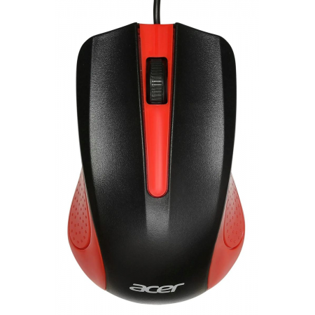 Мышь проводная Acer OMW012 (ZL.MCEEE.003) Красный, Чёрный, фото 