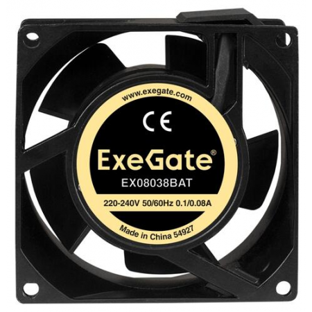 Вентилятор для корпуса ExeGate EX08038BAT EX289000RUS, фото  Вентилятор для корпуса ExeGate EX08038BAT EX289000RUS, фото