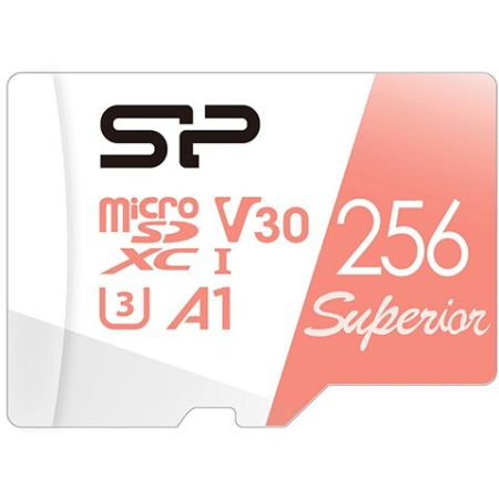 Карта памяти 256Gb MicroSD Silicon Power Superio A1 (SP256GBSTXDV3V20), фото 
