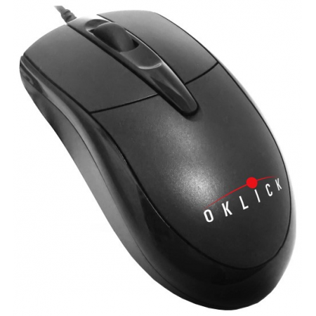 Мышь проводная Oklick 125M Чёрный, фото 