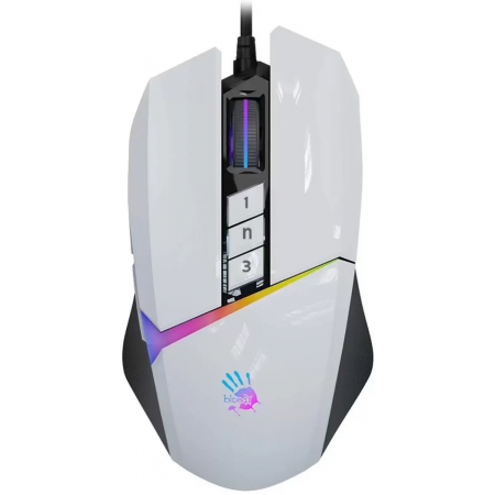 Мышь A4 Bloody W60 Max белый оптическая (10000dpi) USB (10but), фото 