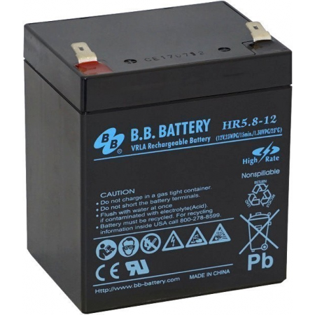 Аккумуляторная батарея B.B.Battery HR 5.8-12, фото 