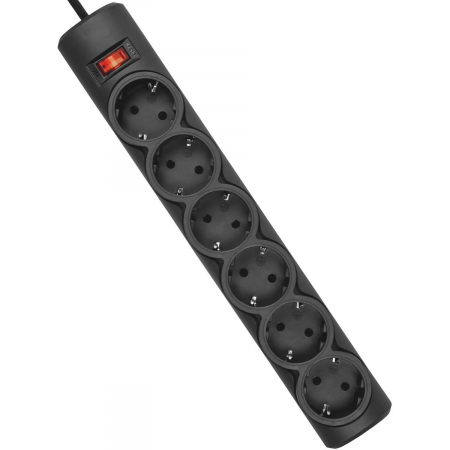 Сетевой фильтр Defender DFS-153 Black, фото 