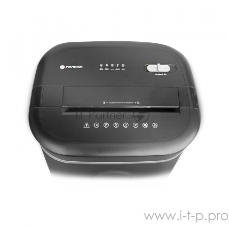 Шредер ГЕЛЕОС УМ28-4, DIN P-4 (4 ур-нь секр.), фрагмент 3,9х30мм,  19-21 лист (70г/м2), CD/пл.карты/скрепки/скобы, 28 литров, фото , изображение 10