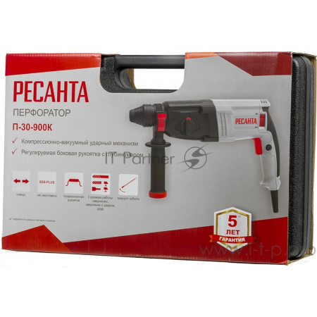 Перфоратор Ресанта П-30-900К патрон:SDS-plus уд.:4.3Дж 900Вт (кейс в комплекте), фото , изображение 9