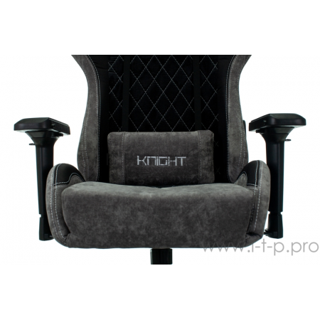 Кресло игровое Бюрократ VIKING 7 KNIGHT B FABRIC черный текстиль/эко.кожа крестовина металл/пластик, фото , изображение 4