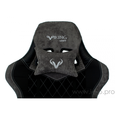 Кресло игровое Бюрократ VIKING 7 KNIGHT B FABRIC черный текстиль/эко.кожа крестовина металл/пластик, фото , изображение 5