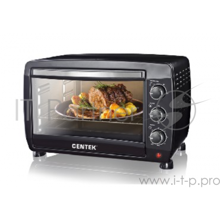 Жарочный шкаф Centek CT-1532-46 (черн)  2000Вт, таймер 90 мин, 4 режима, max 320°, фото 
