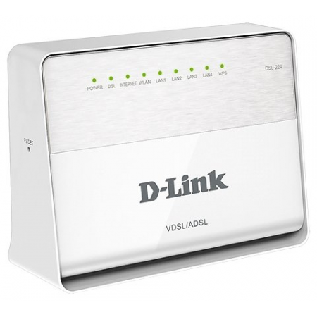 Wi-Fi маршрутизатор (роутер) D-Link DSL-224, фото 