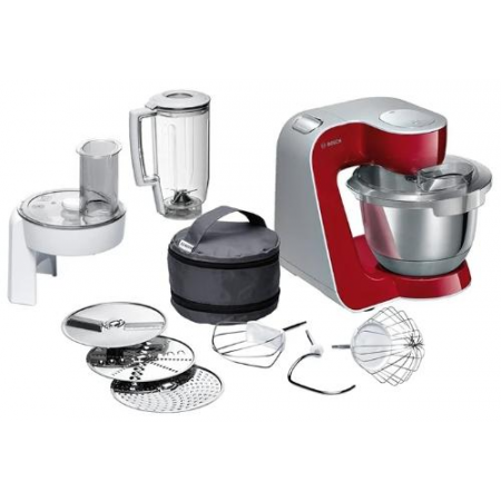 Кухонный комбайн Bosch MUM58720 1000Вт красный/серебристый, фото , изображение 4
