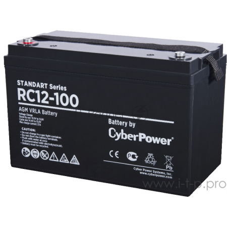 Аккумуляторная батарея SS CyberPower RC 12-100 / 12 В 100 Ач Battery CyberPower Standart series RC 12-100 / 12V 100 Ah, фото 