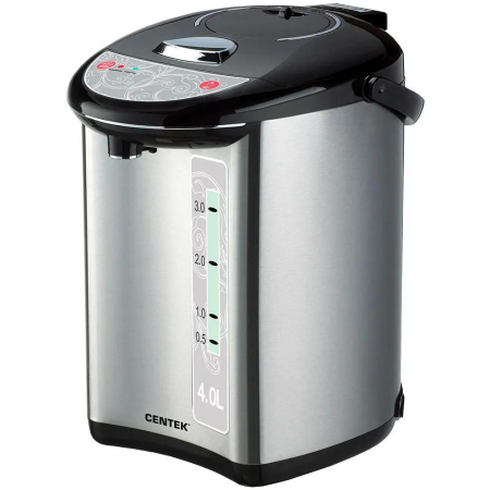 Термопот Centek CT-1082 (сталь) 4.0л, 750Вт, 3 способа подачи воды, двойная защита от перегрева, фото 