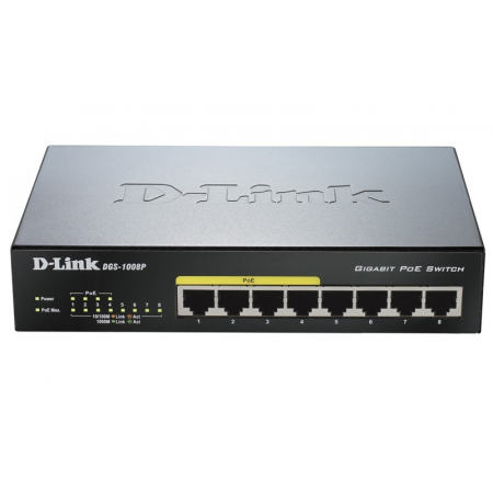 Коммутатор (свитч) D-Link DGS-1008P, фото 