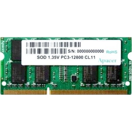 Оперативная память SO-DIMM Apacer DDR3 4Gb 1600MHz DV.04G2K.KAM, фото 
