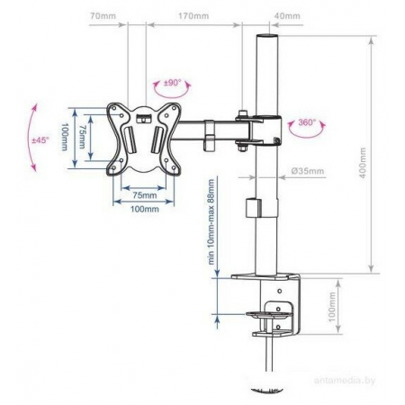 Крепление Arm Media LCD-T11, фото , изображение 3