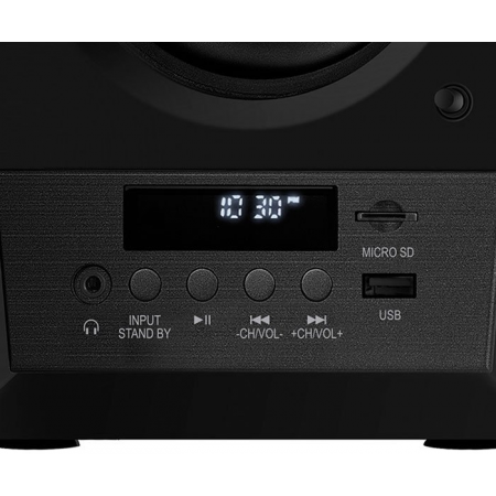 Акустическая система 2.0 SVEN MC-20, чёрный, мощность 2x45Вт (RMS), FM-тюнер, USB/microSD, дисплей, пульт ДУ, Bluetooth, Optical SVEN MC-20, чёрный, акустическая система 2.0, мощность 2x45Вт (RMS), FM-тюнер, USB/microSD, дисплей, пульт ДУ, Bluetooth, Opti, фото , изображение 4