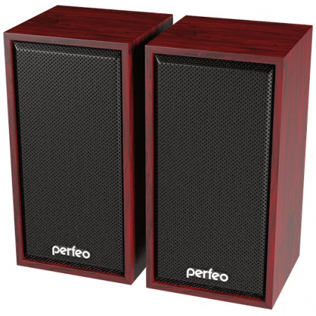 Perfeo колонки CABINET 2.0, мощность 2х3 Вт (RMS), махагон, USB , фото 