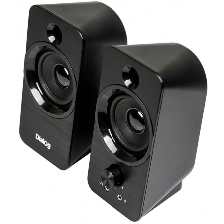 Dialog Stride AST-17UP - акустические колонки 2.0, 10W RMS, PhoneOut, Mic In, черные, питание от USB, фото , изображение 2