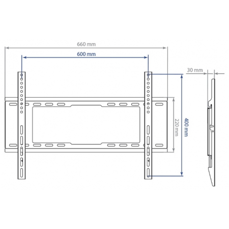 Кронштейн на стену Kromax IDEAL-101 черный, фото , изображение 17