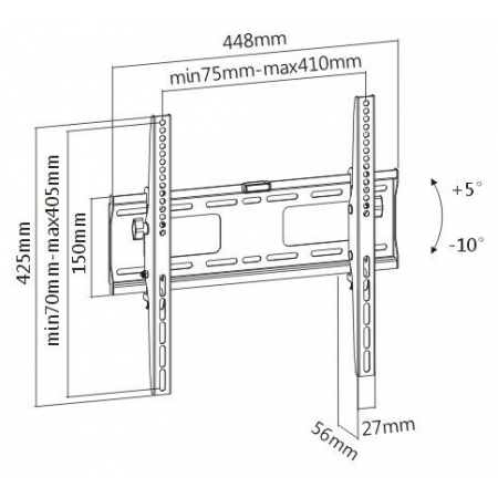 ULTRAMOUNTS UM 841T Кронштейн для TV (32"-55"), фото , изображение 2