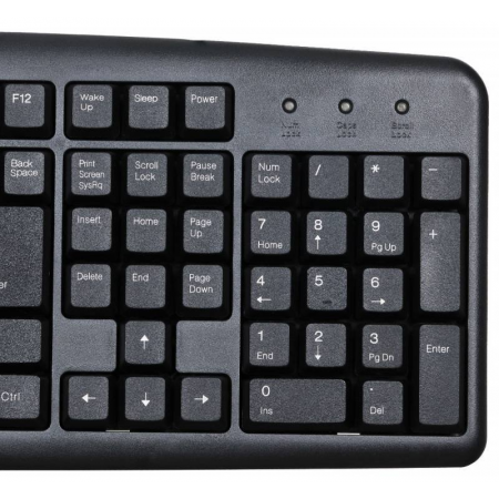 Клавиатура Oklick 100 M Standard Keyboard Black USB, фото , изображение 7
