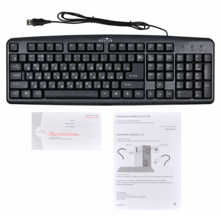 Клавиатура Oklick 100 M Standard Keyboard Black USB, фото , изображение 5