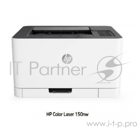 Принтер HP Color Laser 150nw Printer (A4,600x600dpi, (18(4)ppm, 64Mb, USB 2.0/Wi-Fi/Eth10/100,AirPrint, HP Smart,1tray 150, 1y warr, cartridges 700b &500cmy pages in box,repl.SL-C430W ), фото , изображение 2