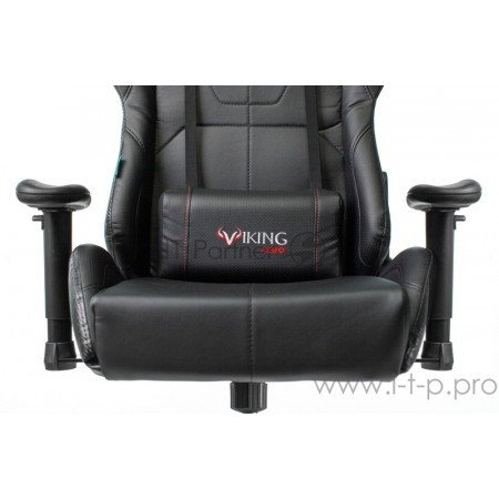 Кресло игровое Бюрократ VIKING 5 AERO BLACK EDITION черный искусственная кожа, фото , изображение 7