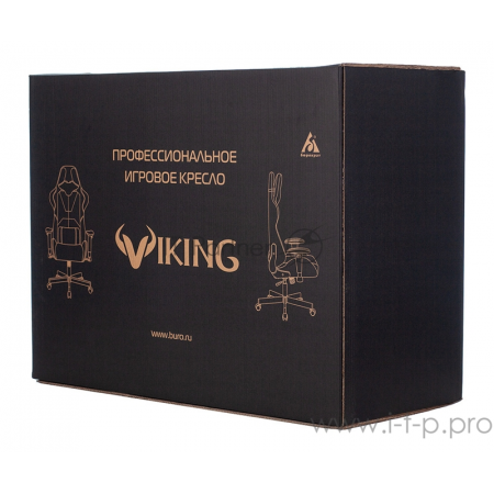 Кресло игровое Бюрократ VIKING 5 AERO BLACK EDITION черный искусственная кожа, фото 