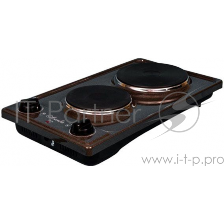 Плита Электрическая Лысьва ЭПБ 22 коричневый/рябчик эмаль (настольная), фото 