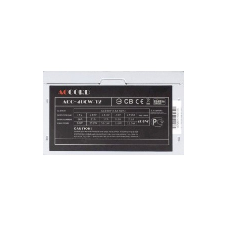 Блок питания 400W ACCORD ACC-400-12 OEM, фото , изображение 5