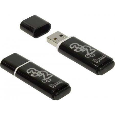 USB Flash накопитель 32Gb SmartBuy Glossy Black (SB32GBGS-K), фото 