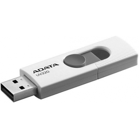 USB Flash накопитель 64Gb ADATA UV220 White/Grey, фото , изображение 2