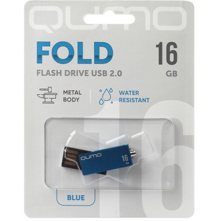 USB Flash накопитель 16Gb QUMO Fold Blue, фото , изображение 3