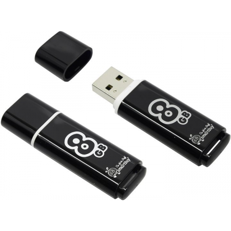 USB Flash накопитель 8Gb SmartBuy Glossy Black (SB8GBGS-K), фото 