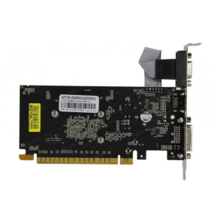 Видеокарта AFOX GT730 2GB DDR3 128Bit, LP Single Fan AF730-2048D3L6, фото , изображение 5