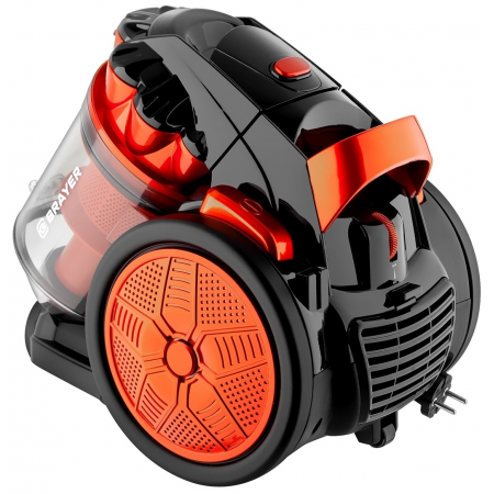 Пылесос BRAYER BR4201, черный/оранжевый, фото , изображение 2