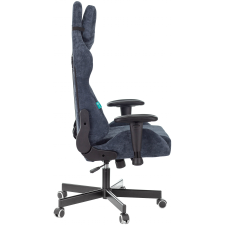 Кресло игровое Бюрократ VIKING KNIGHT LT27 FABRIC синий крестовина металл/пластик, фото , изображение 3