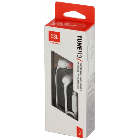 Наушники JBL Tune 110, белый, фото , изображение 5