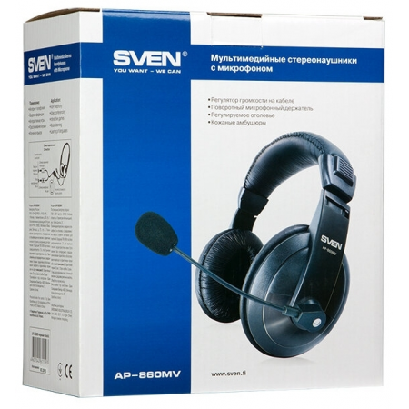 Компьютерная гарнитура SVEN AP-860MV, фото , изображение 5