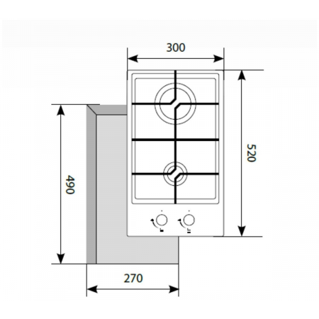 Газовая варочная панель LEX GVG 321 WH, фото , изображение 5