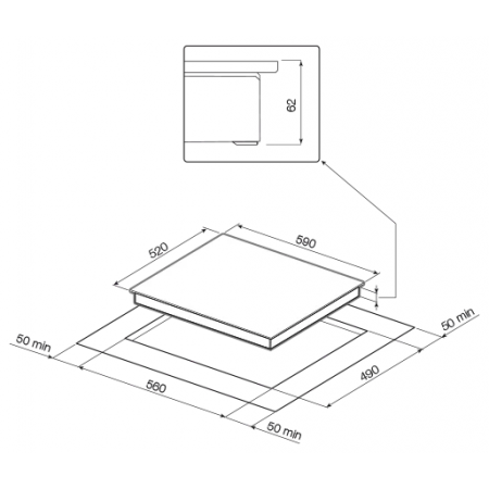 Индукционная варочная панель GRAUDE IK 60.1, фото , изображение 3