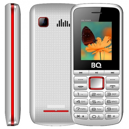 Телефон BQ 1846 One Power, белый/красный, фото 
