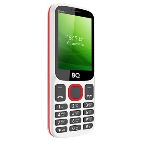 Телефон BQ 2440 Step L+, бело-красный, фото , изображение 2