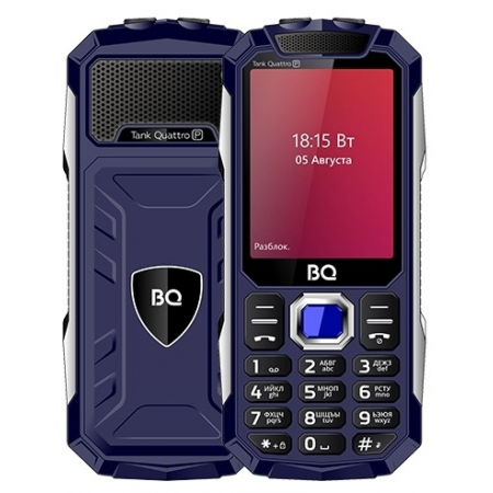 Телефон BQ 2817 Tank Quattro Power, синий, фото 